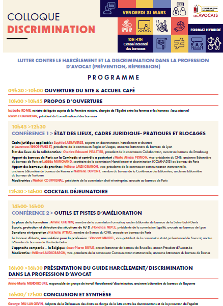Colloque discrimination