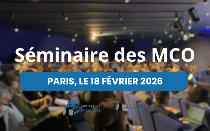 Séminaire des MCO 2026 : Save the date