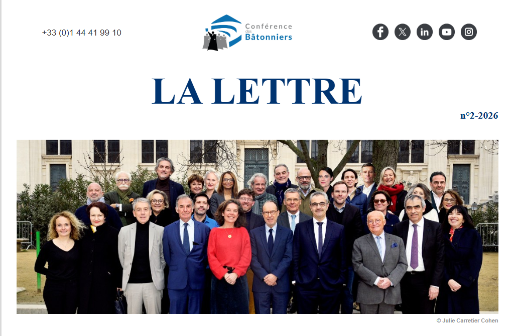 Lettre de la Conférence : 2-2026