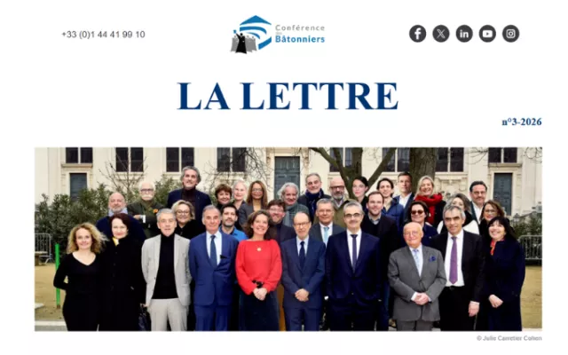 Lettre de la Conférence : 3-2026