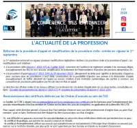 Lettre de la Conférence - Été 2024